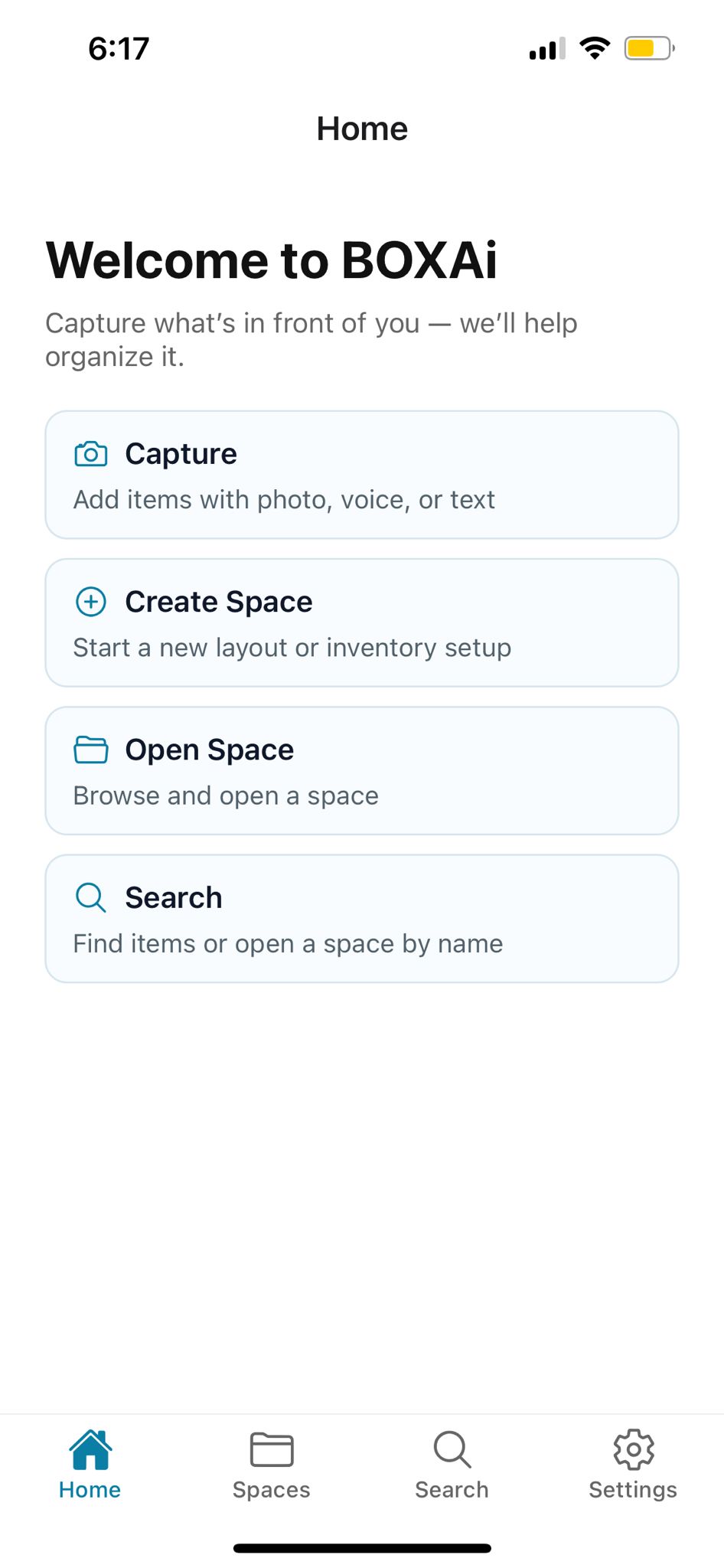 BoxAI product screen